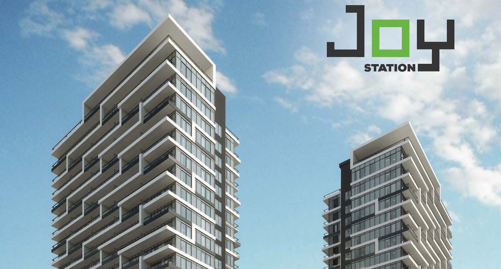Joy Station Condos building exterior top half
