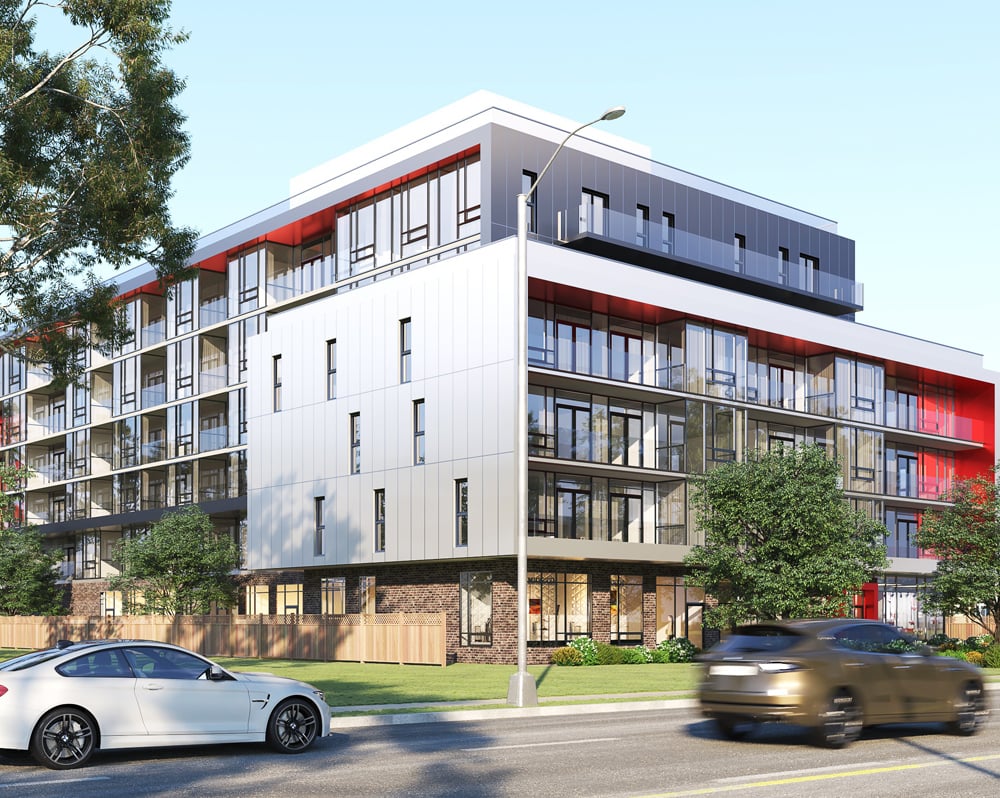 Rendering of Mondria Condos exterior