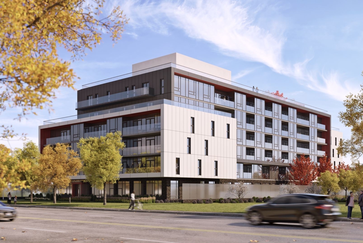 Rendering of Mondria Condos exterior