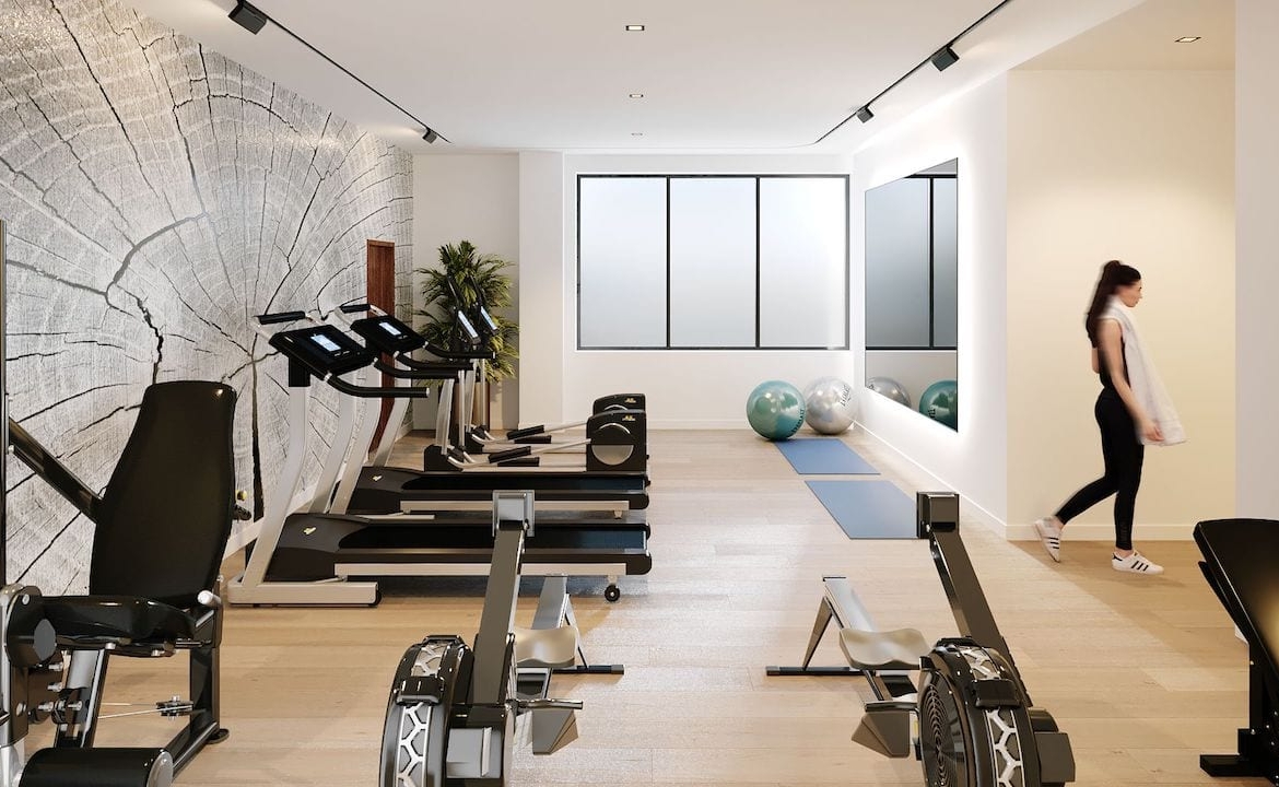 Rendering of Motto Condos gym