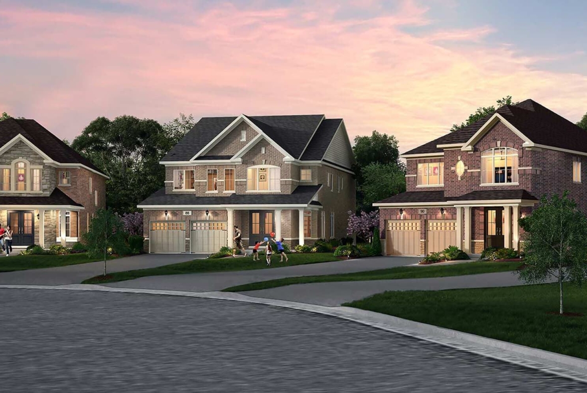 Rendering of Pathways Caledon East neighbourhood
