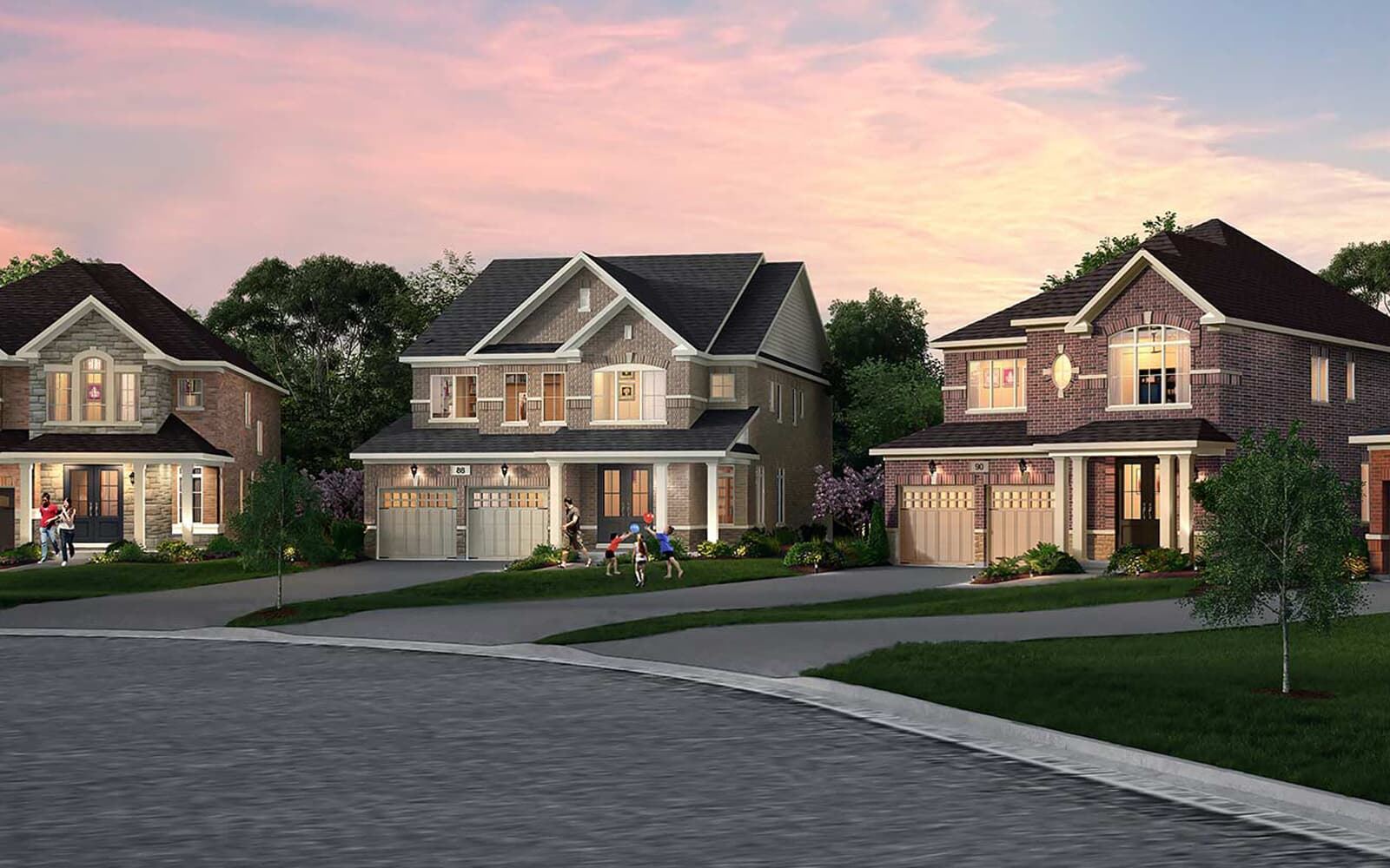 Rendering of Pathways Caledon East neighbourhood
