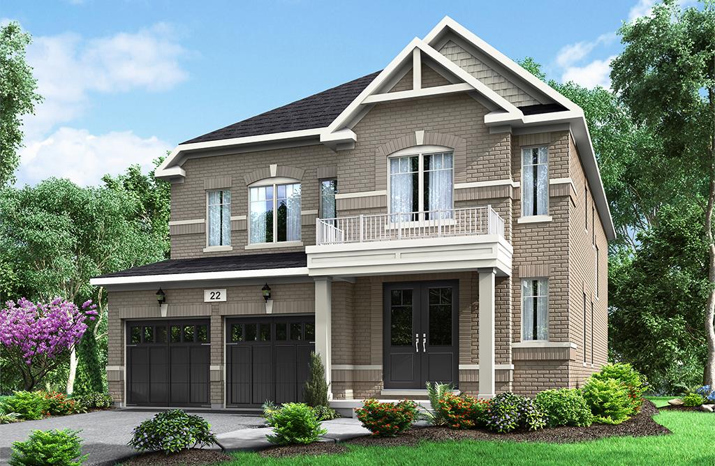 Rendering of Pathways Caledon East home exterior