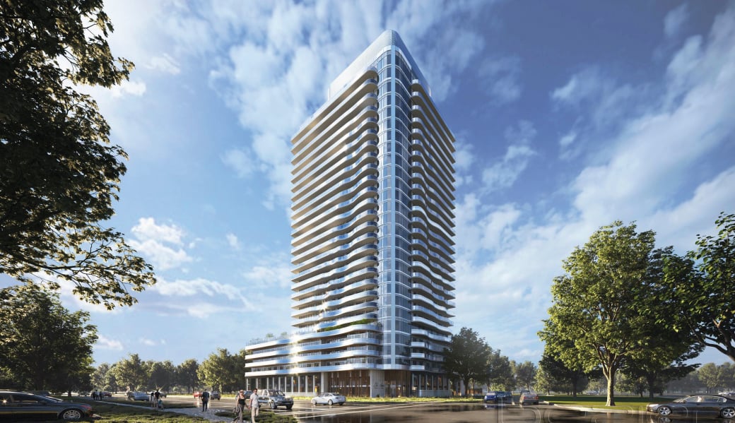 Rendering of Universal City East Condos exterior