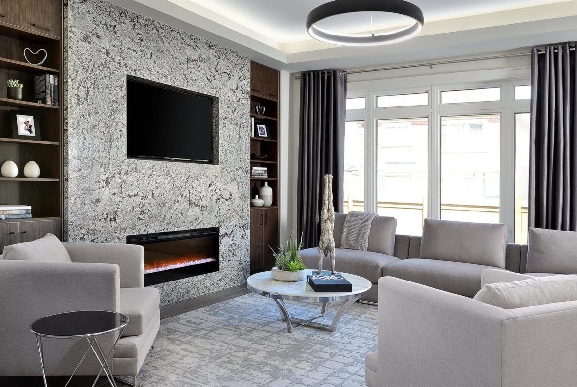 Interior view of Hometown Sharon Village living room