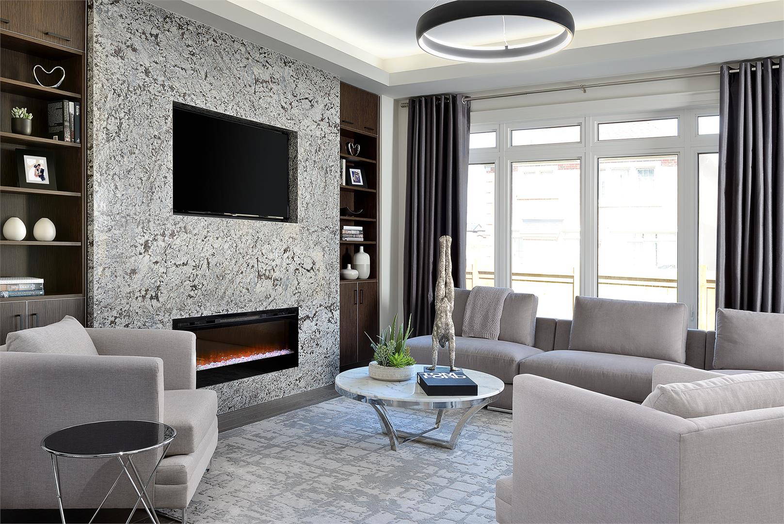 Interior view of Hometown Sharon Village living room