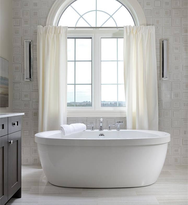 Interior view of Hometown Sharon Village master bath