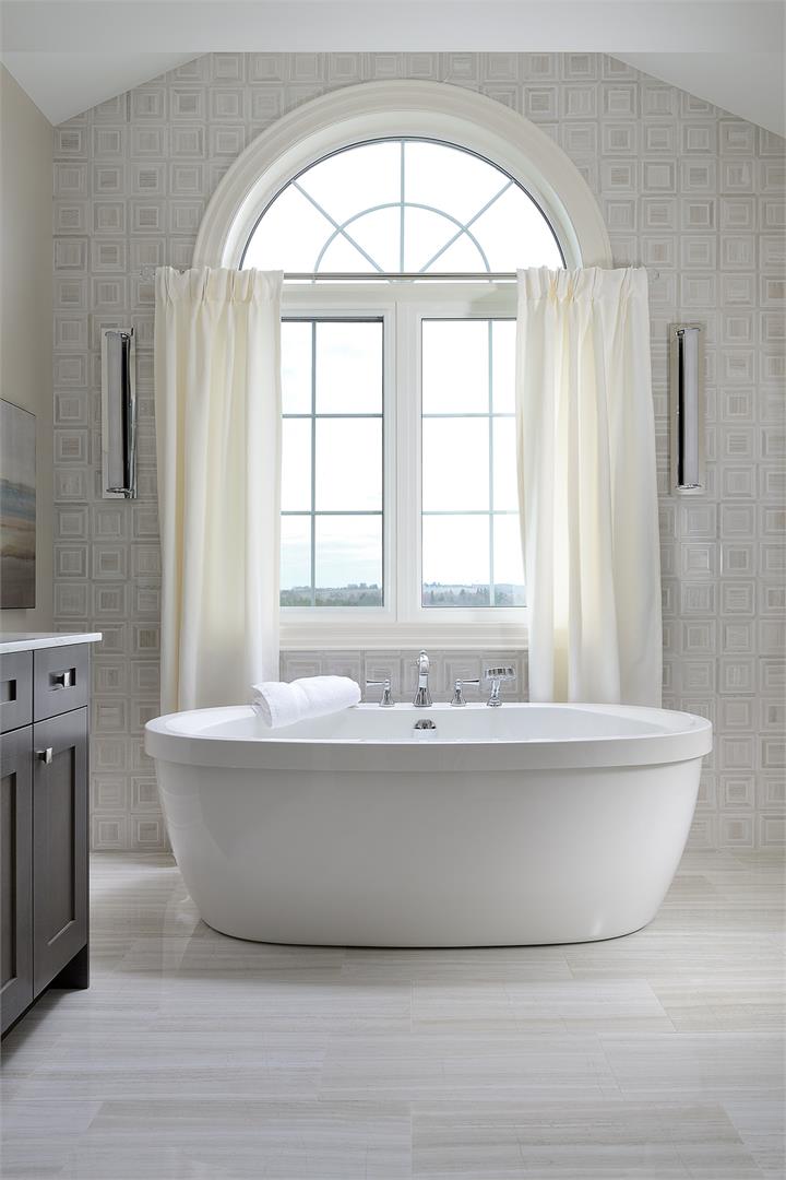 Interior view of Hometown Sharon Village master bath