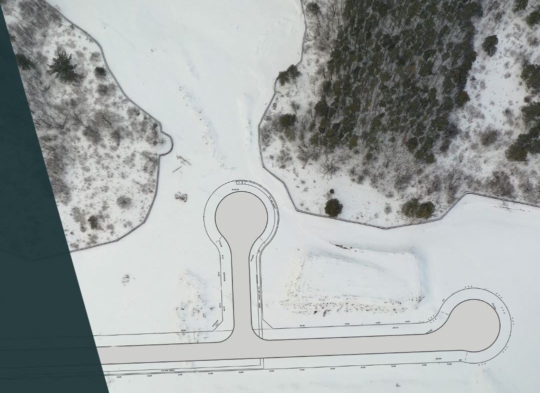 King City detached homes aerial map