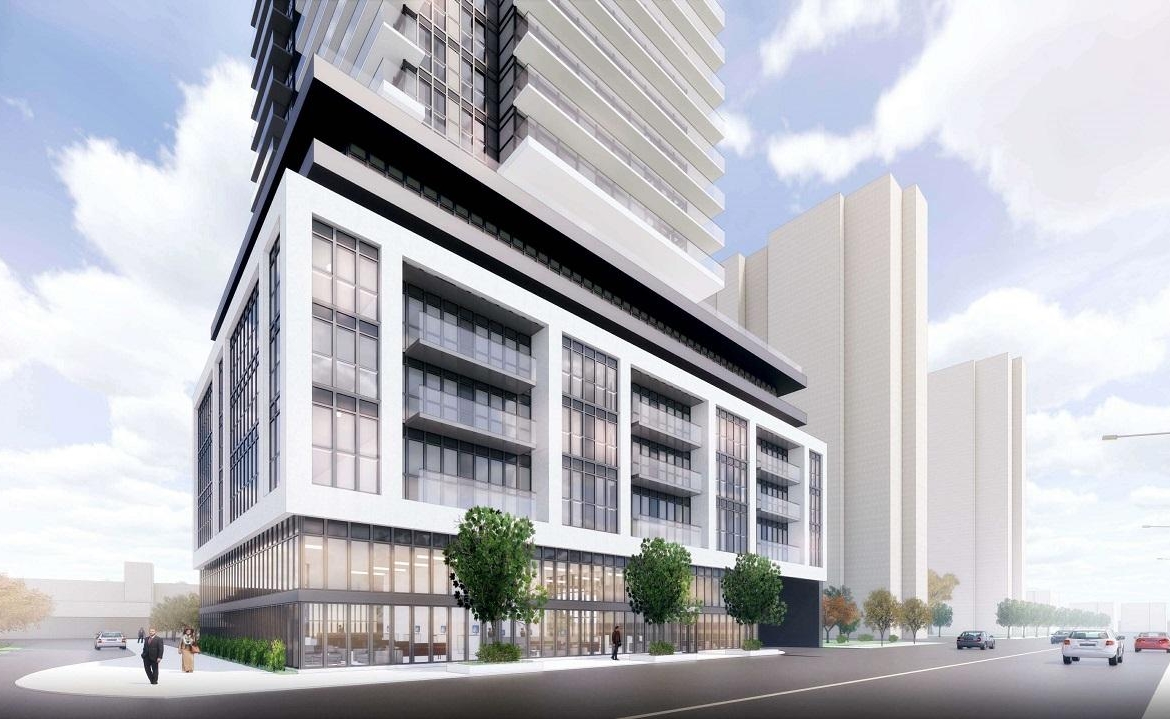 Rendering of 1821 Weston Condos exterior streetview