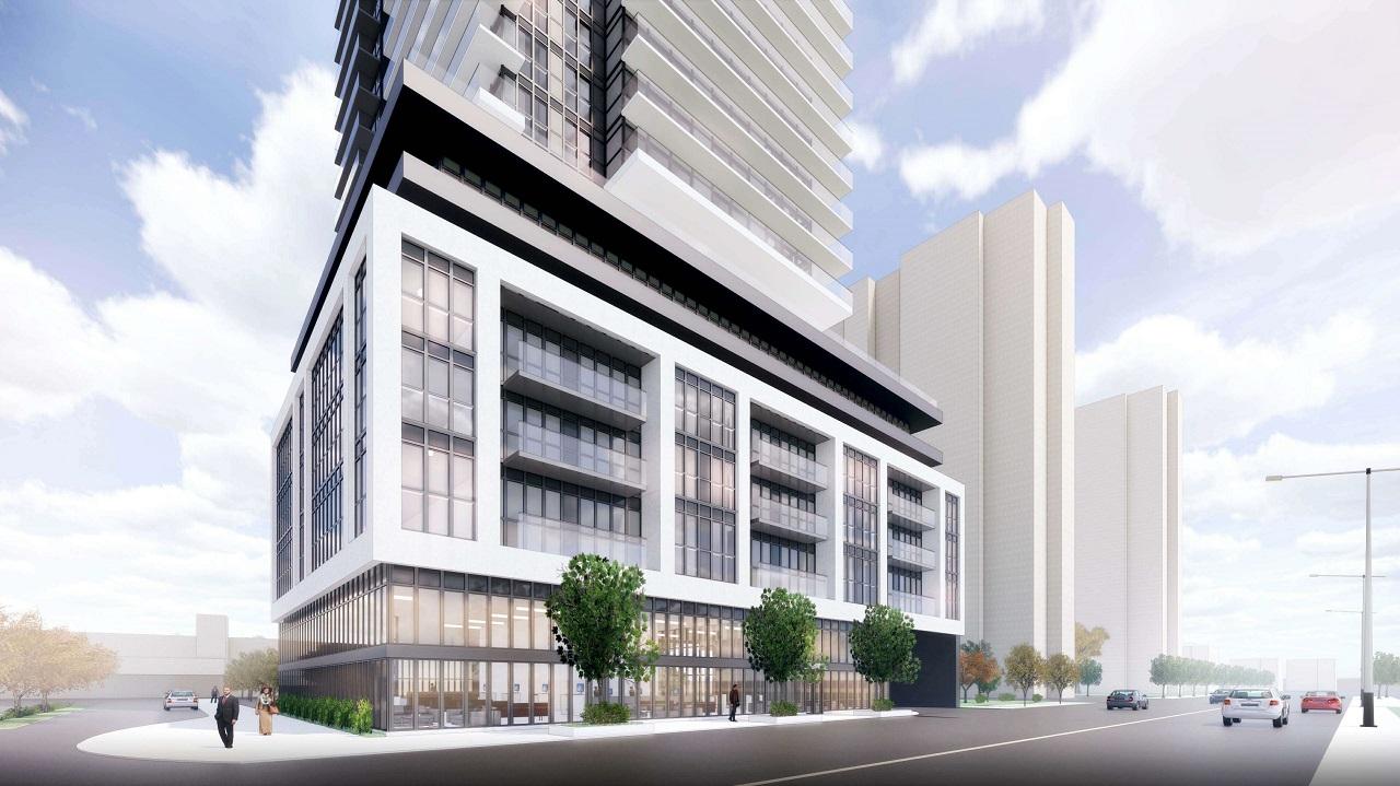Rendering of 1821 Weston Condos exterior streetview