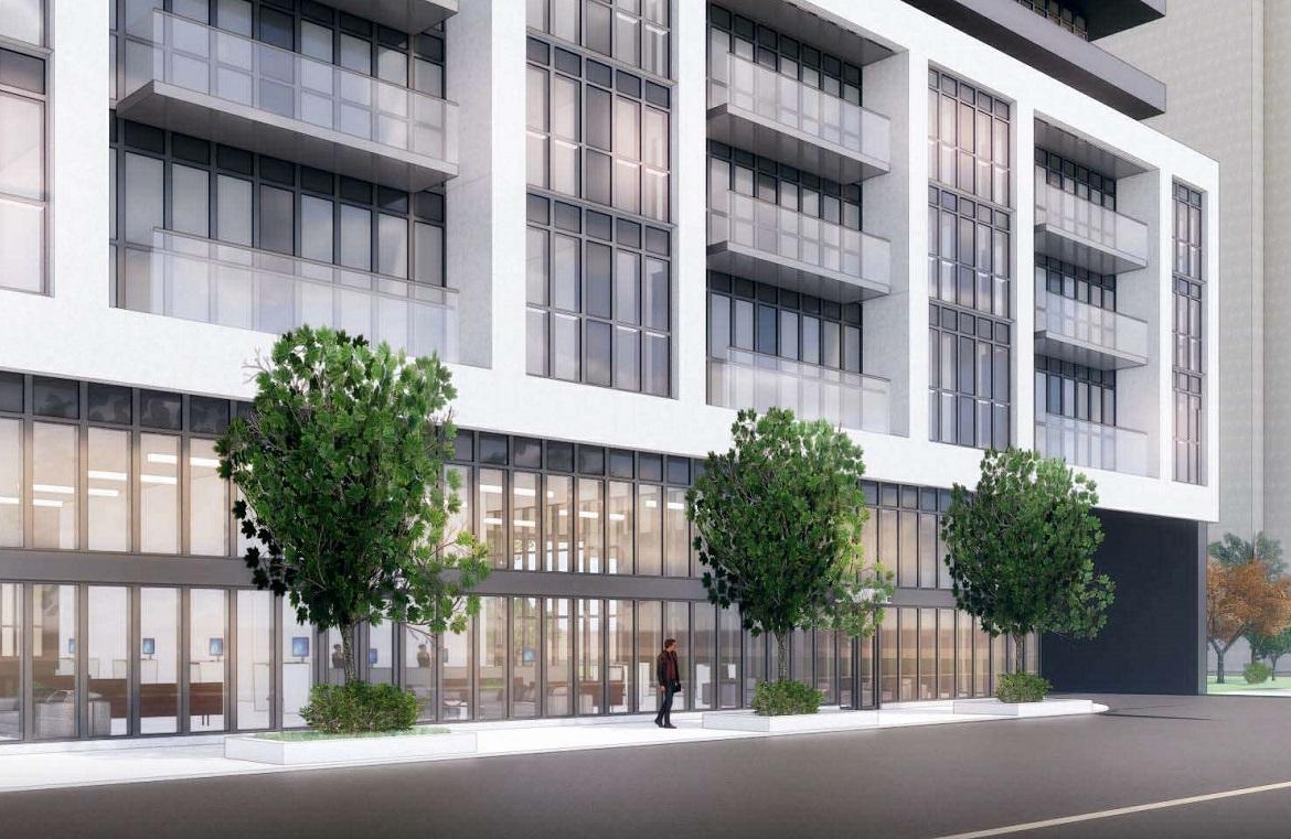 Rendering of 1821 Weston Condos exterior streetscape