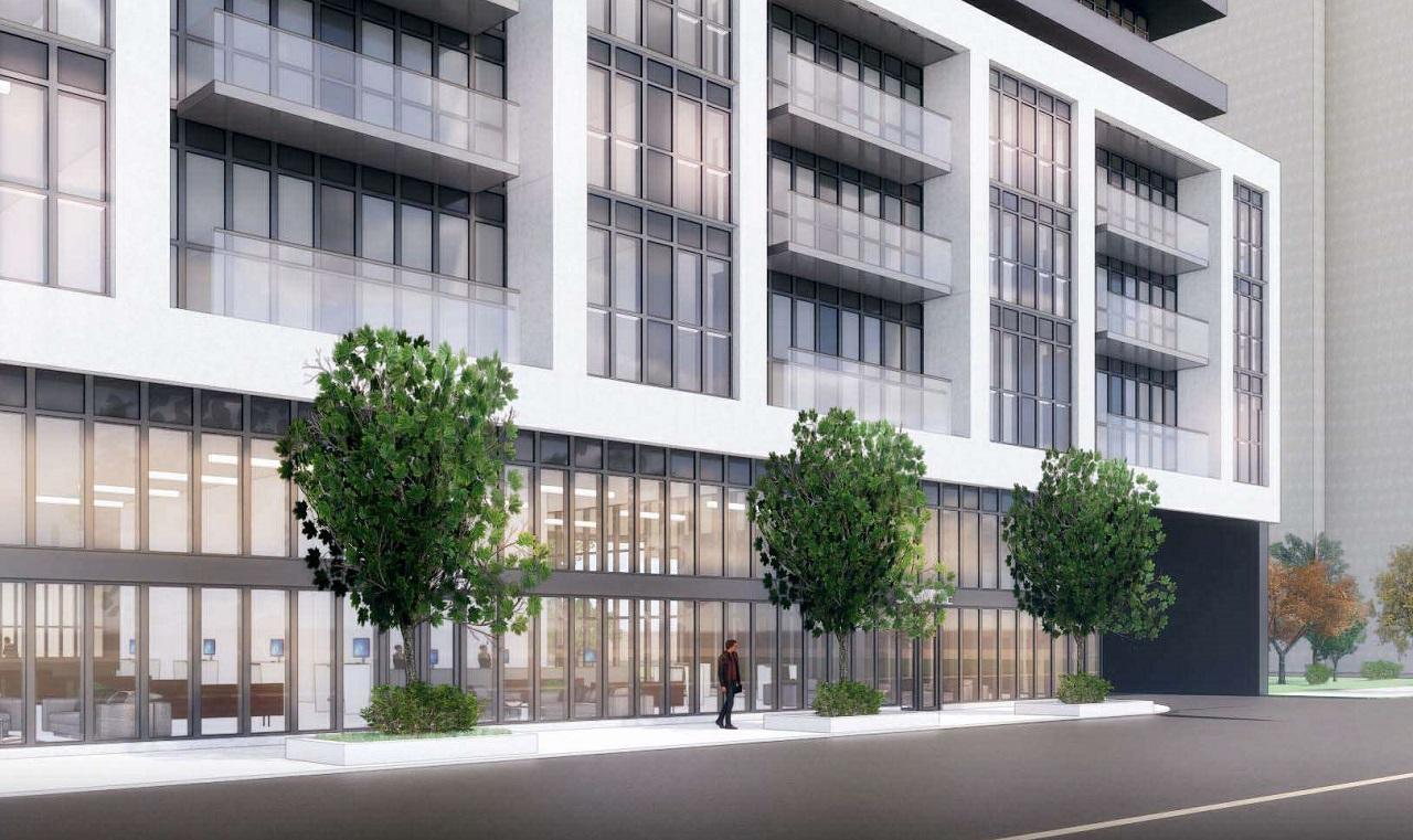 Rendering of 1821 Weston Condos exterior streetscape