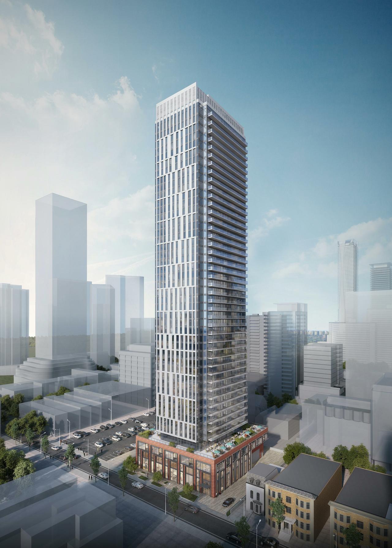 Rendering of 20 Maitland Condos full view exterior