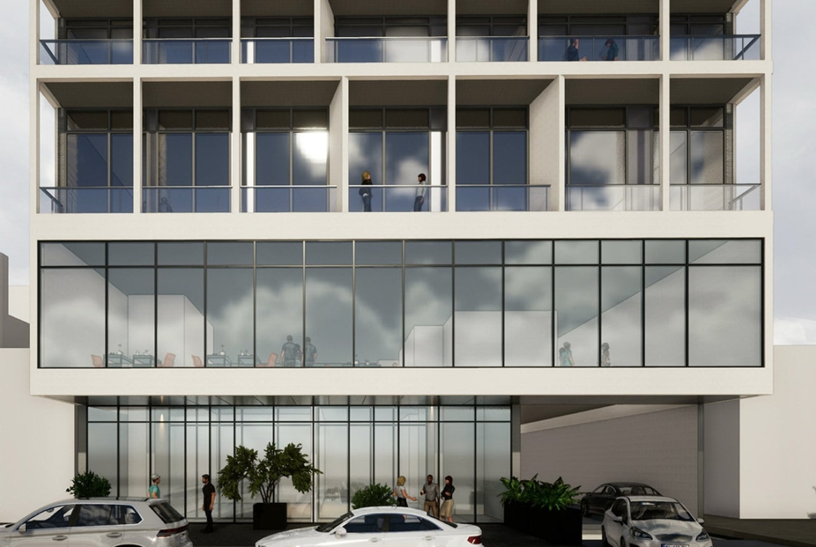 Rendering of 25 Imperial Condos exterior details