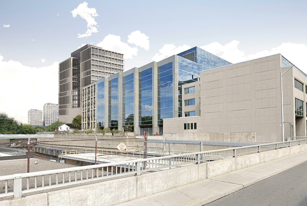 Rendering of 25 Imperial Condos from bridge view