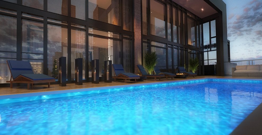 Rendering of 628 Saint-Jacques Condos swimming pool