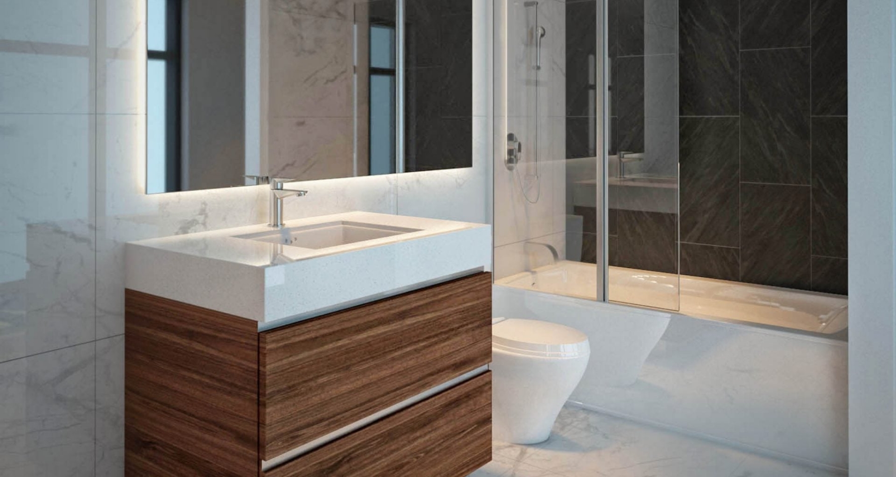 Rendering of 628 Saint-Jacques Condos interior bathroom