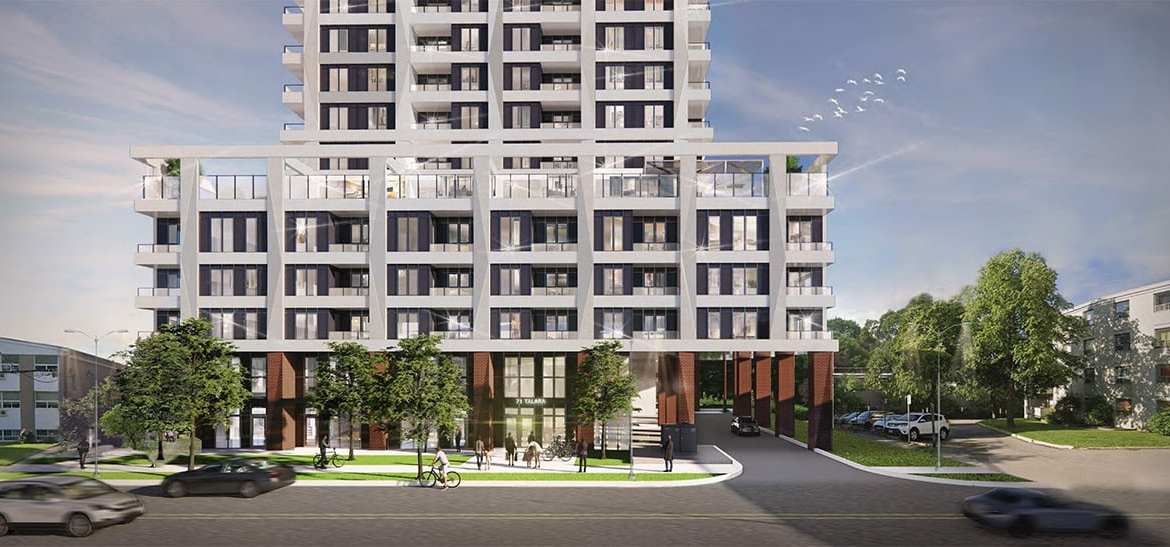 Rendering of 71 Talara Drive Condos streetscape
