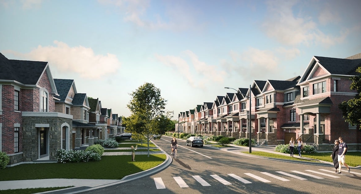 Rendering of Highbury Gardens neighbourhood