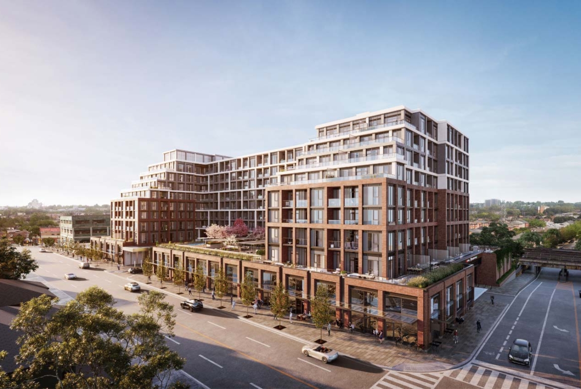 The Dupont Condos exterior aerial
