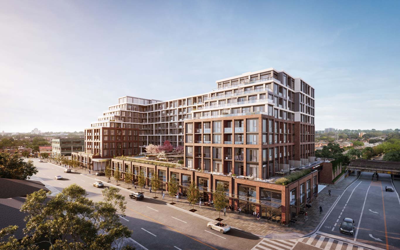 The Dupont Condos exterior aerial