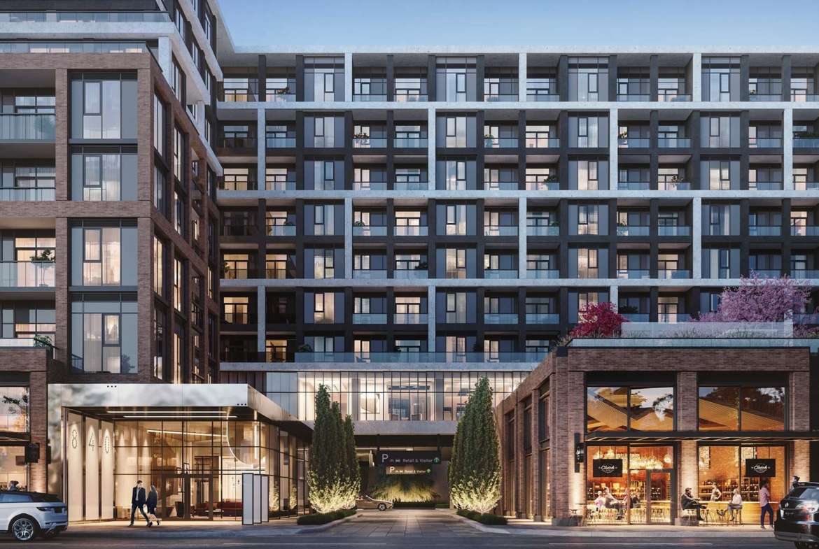 The Dupont Condos exterior close-up