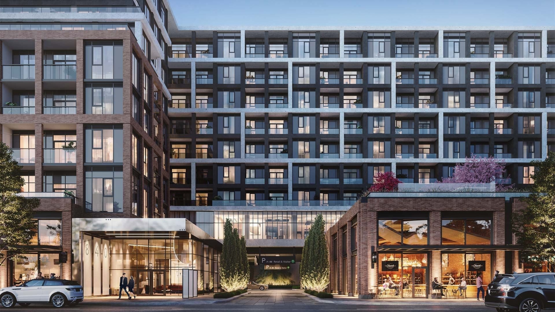 The Dupont Condos exterior close-up
