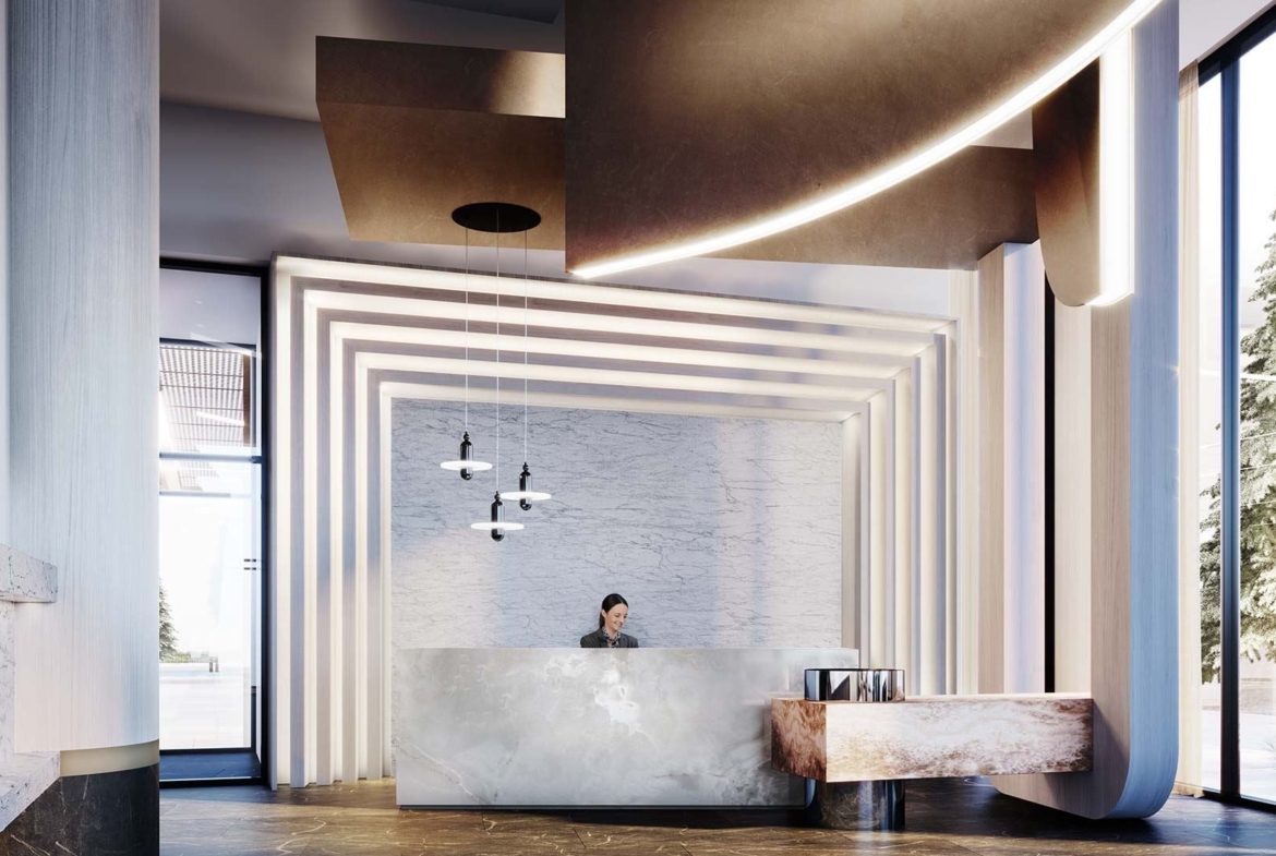 The Dupont Condos lobby
