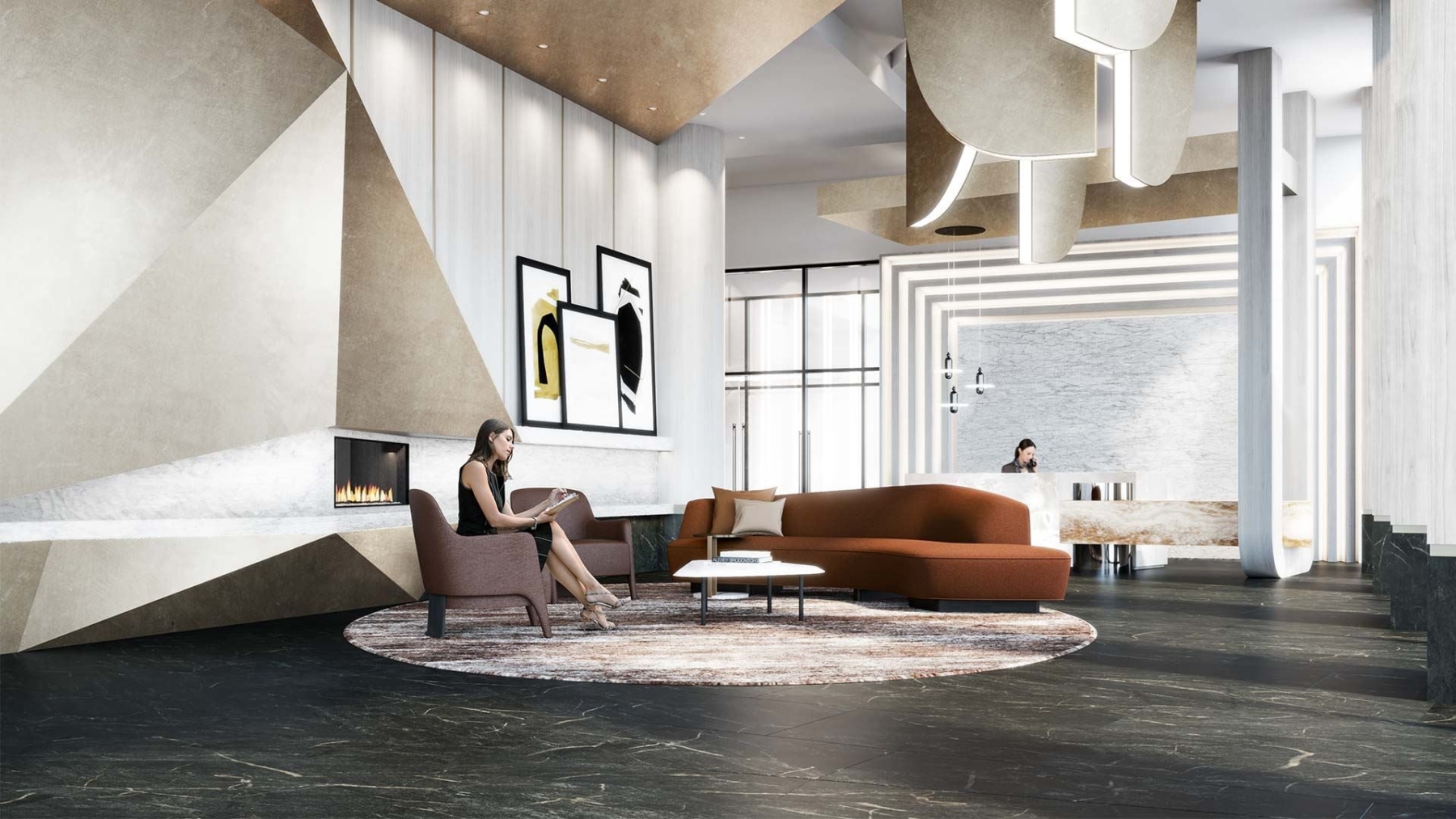 The Dupont Condos lounge