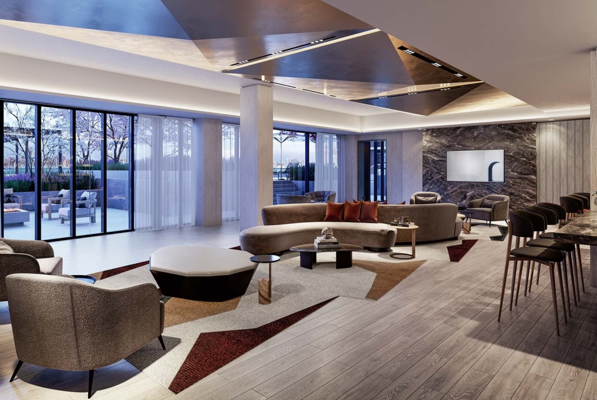 The Dupont Condos party room