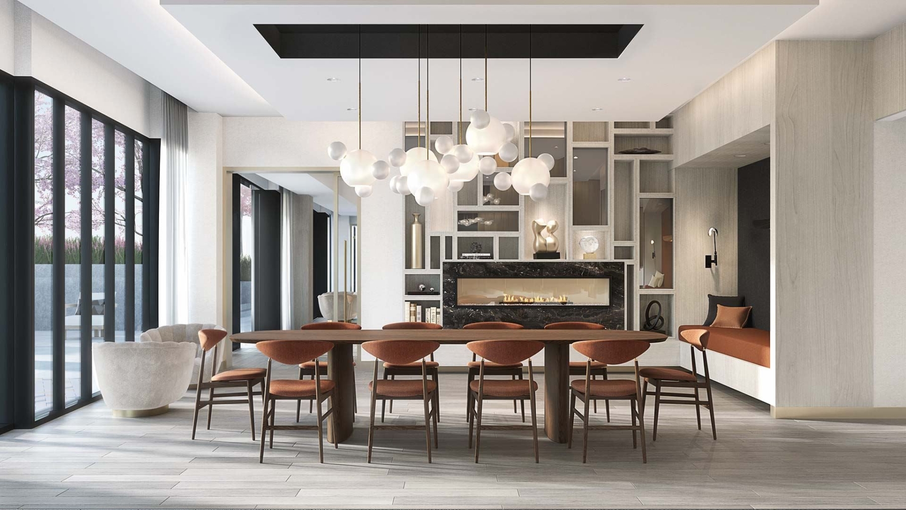 The Dupont Condos private dining space