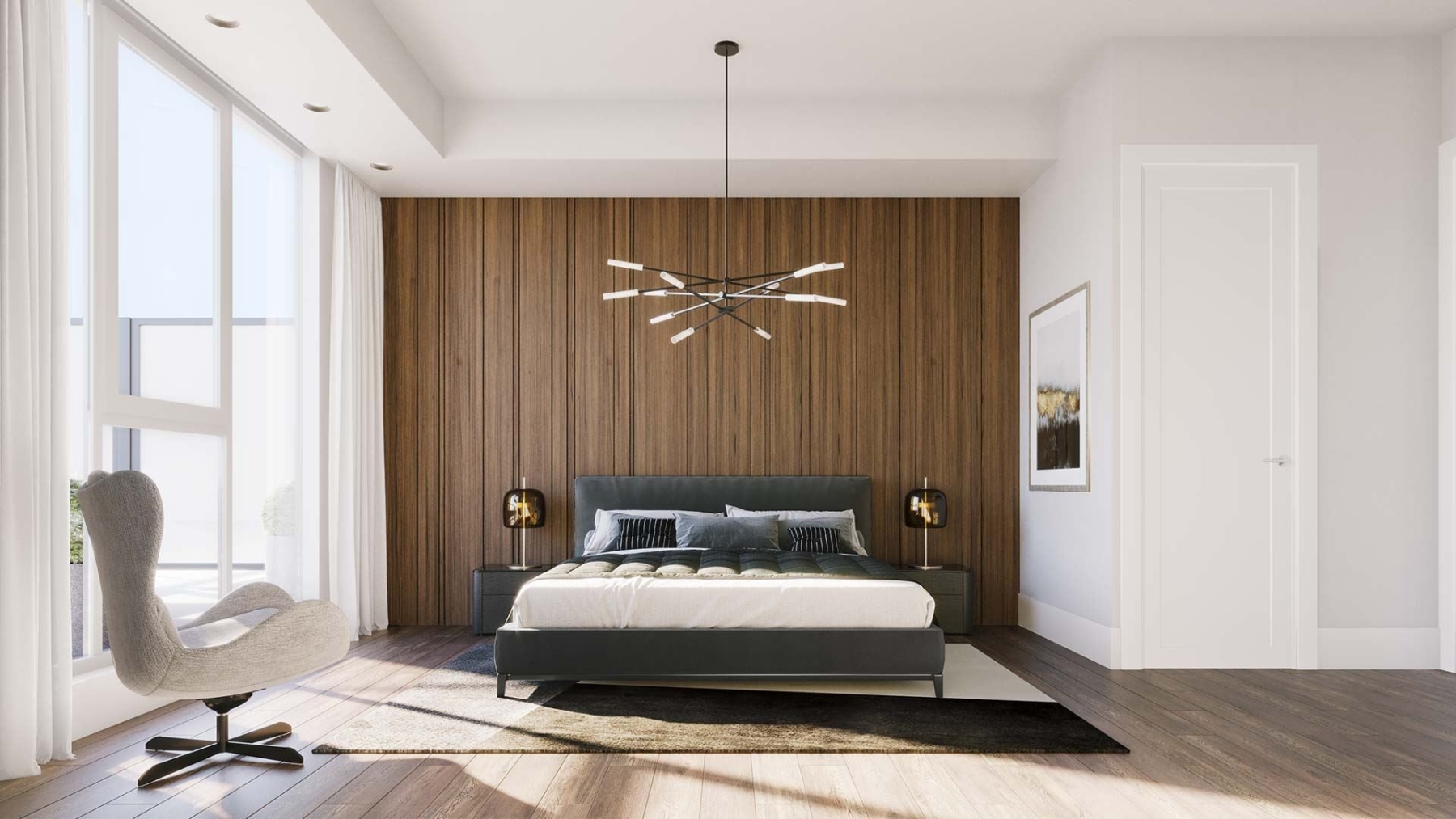 The Dupont Condos suite bedroom