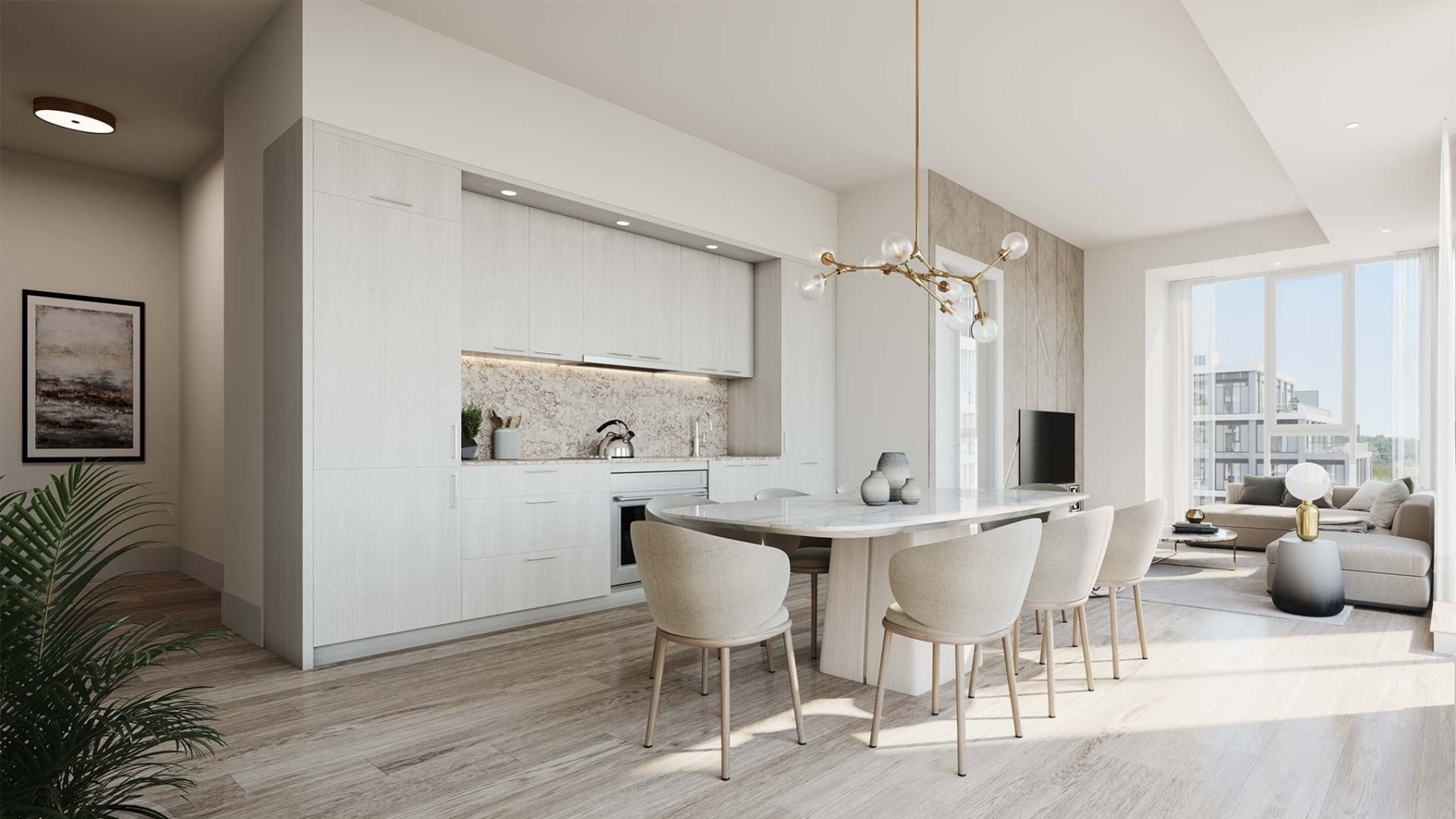 The Dupont Condos suite interior open-concept