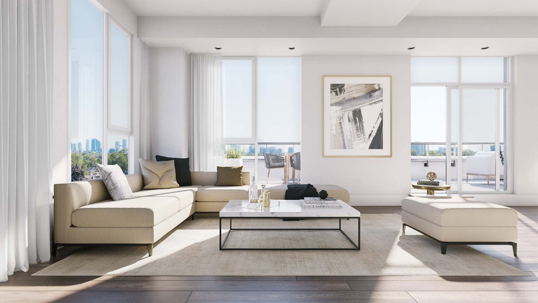 The Dupont Condos suite interior living room