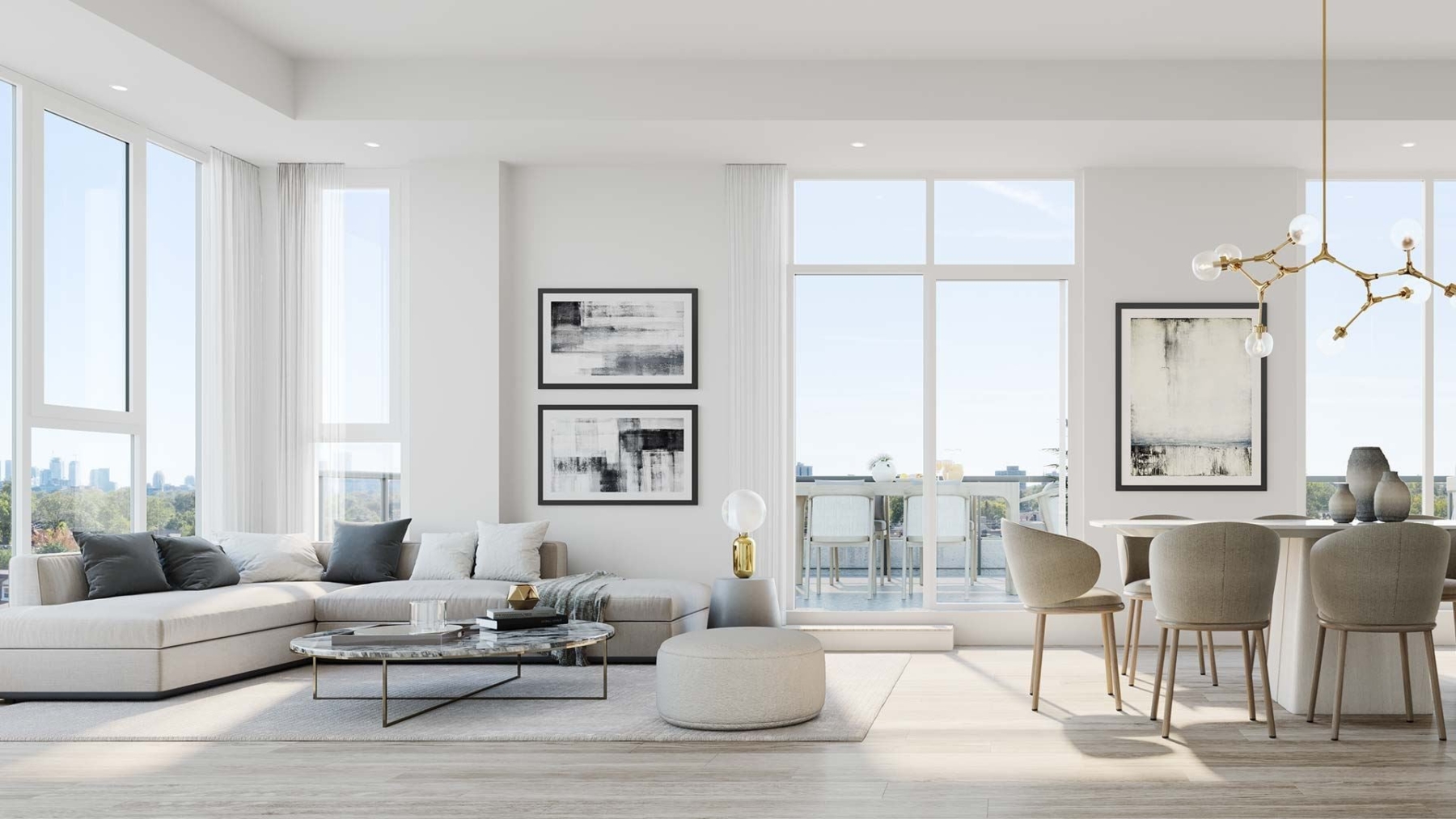 The Dupont Condos suite living room