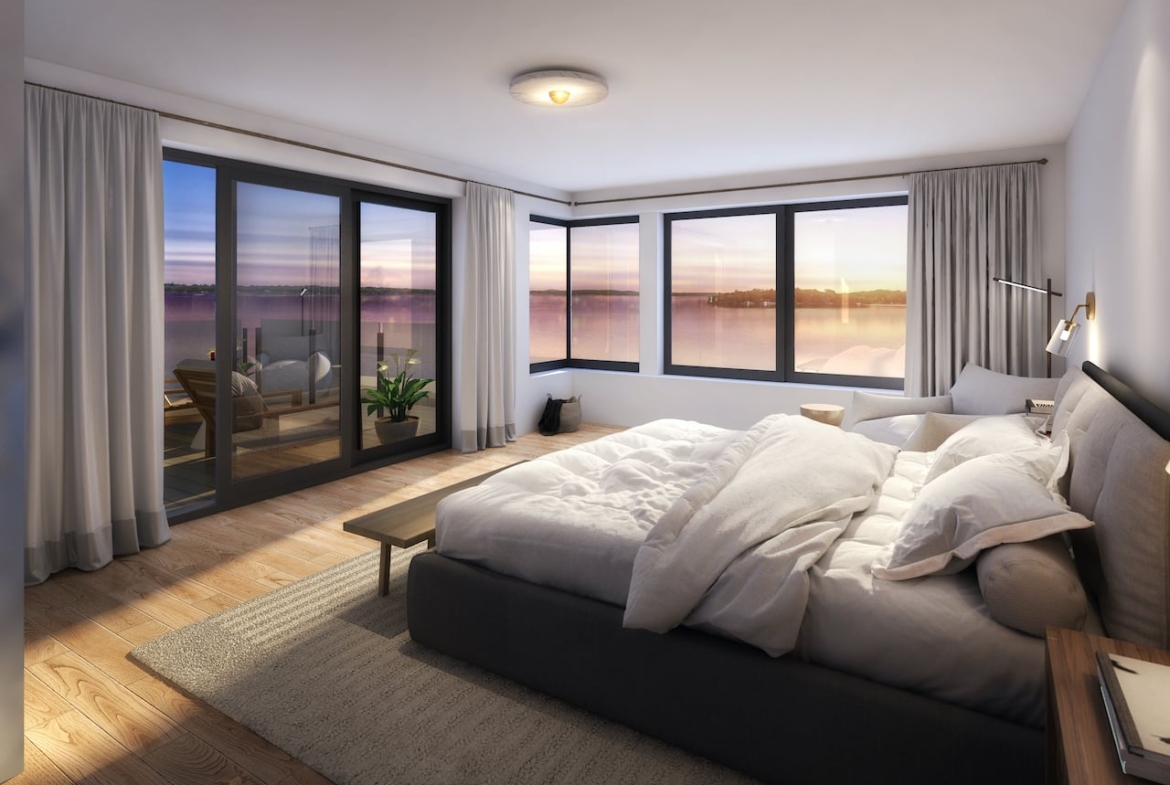 Rendering of Fenelon Lakes Club suite interior bedroom