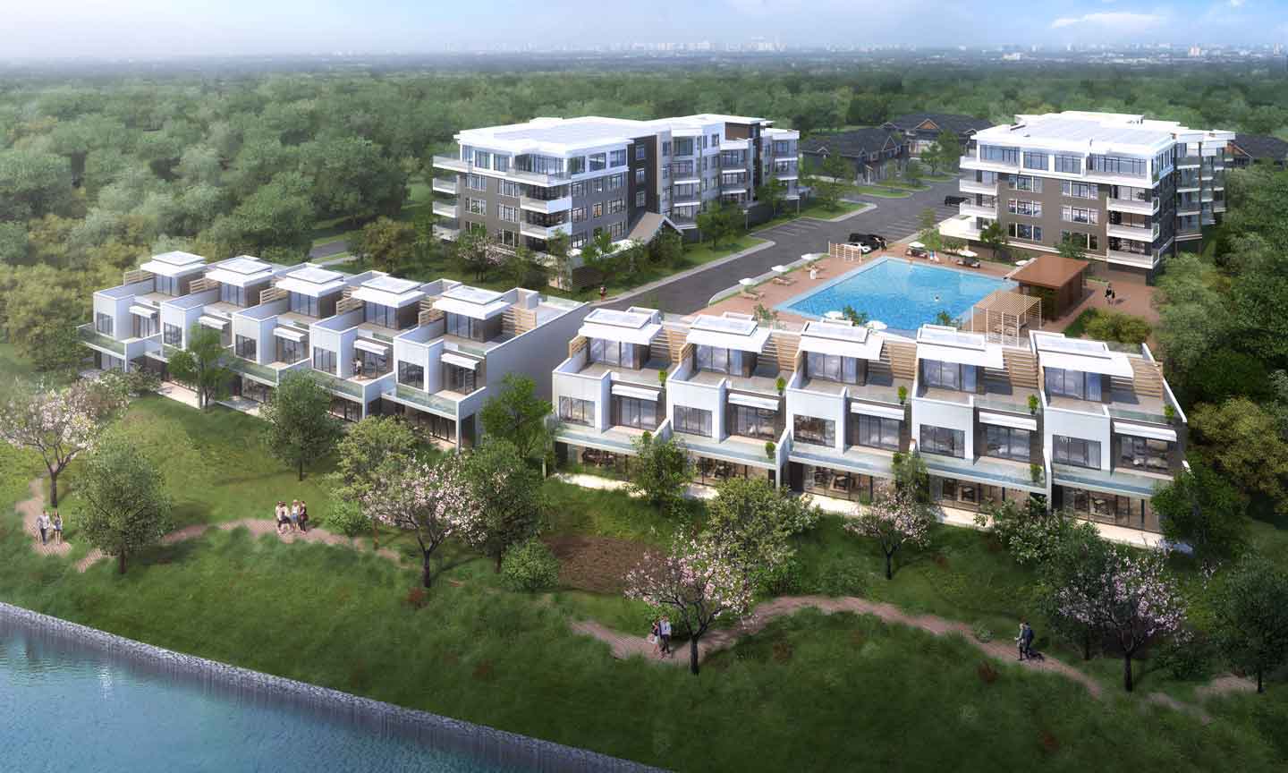 Rendering of Fenelon Lakes Club aerial