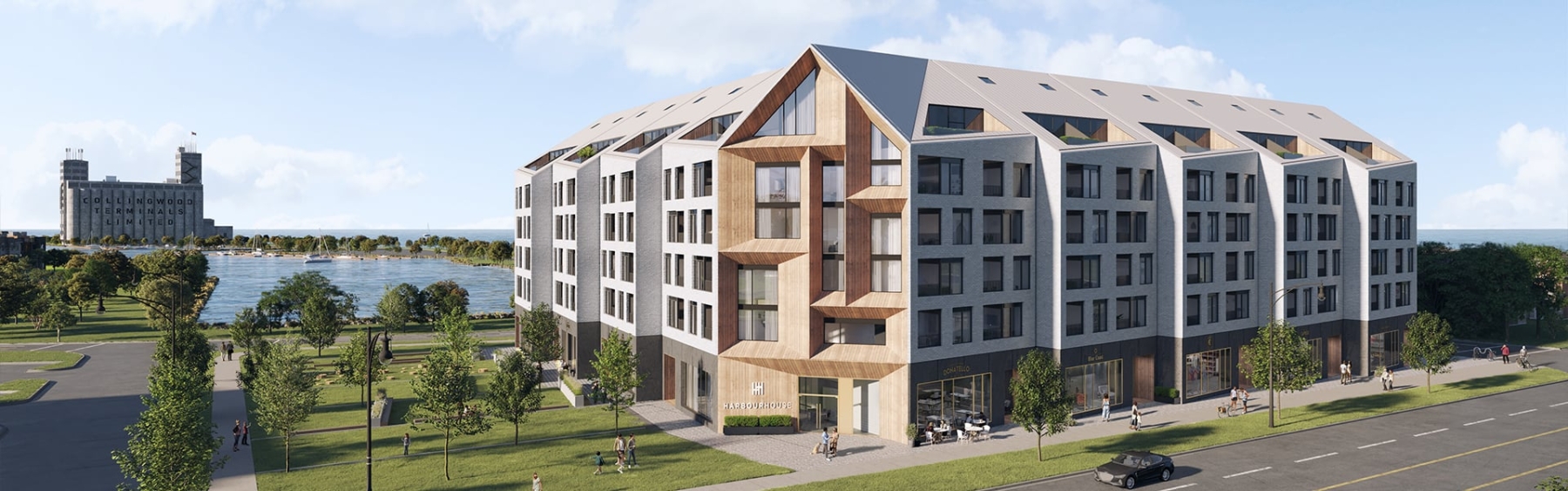 Exterior rendering of Harbour House Condos