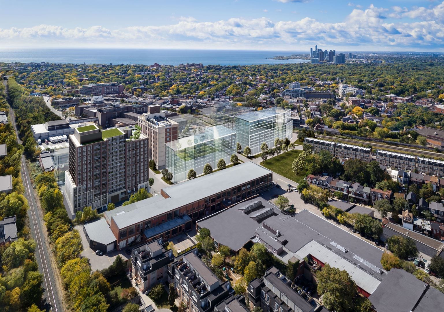 Rendering of House of Assembly Condos aerial