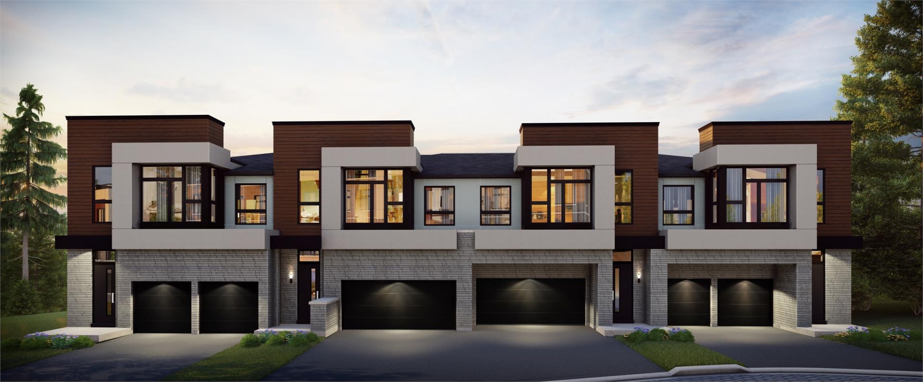 Rendering of Lookout On The Knoll Towns exterior