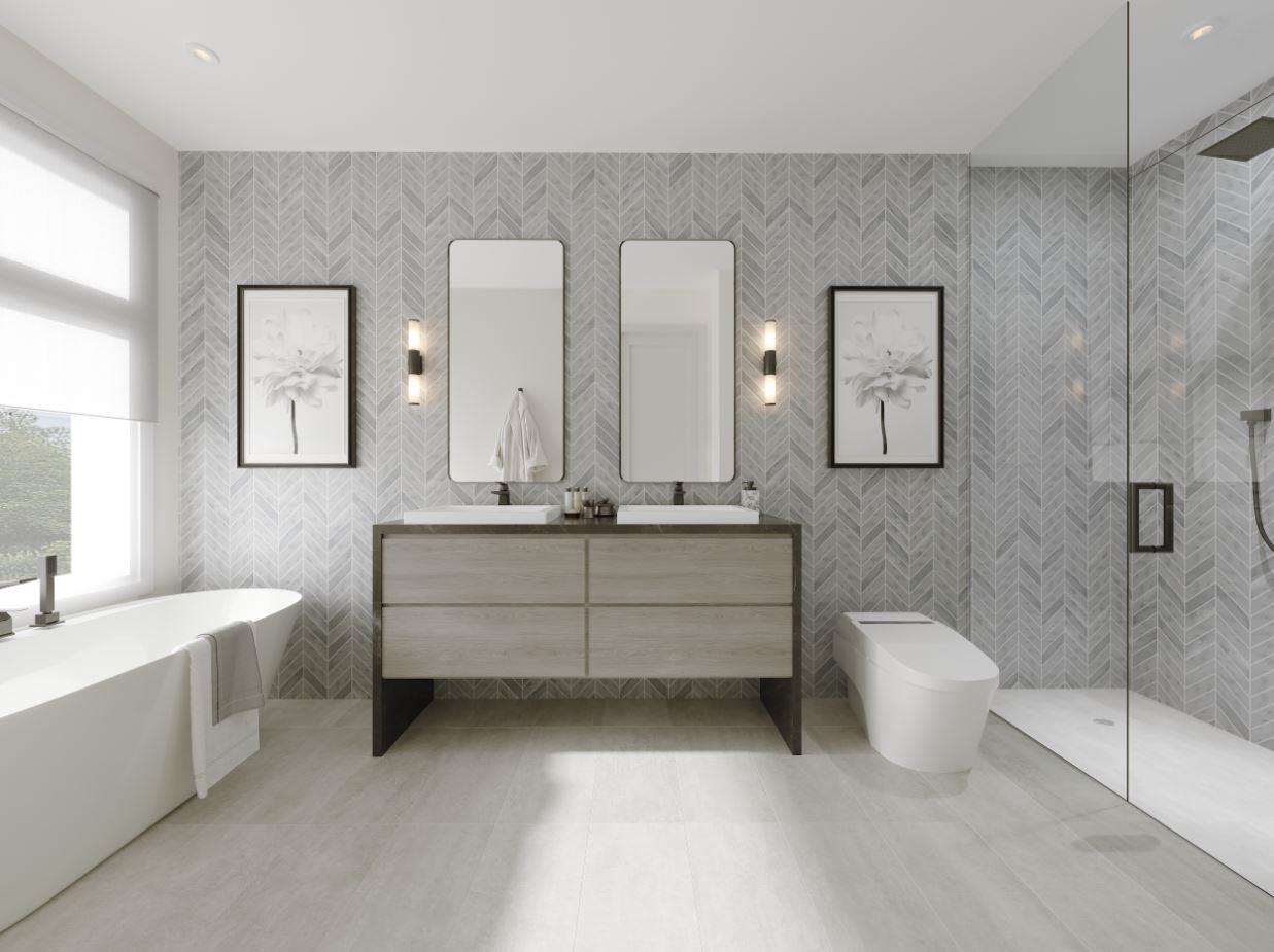 Rendering of Lookout On The Knoll Towns The Reserve Collection interior bathroom