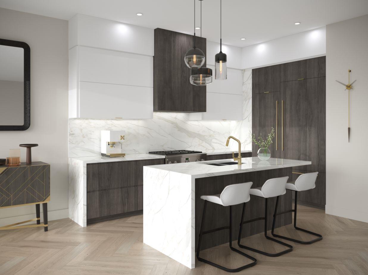 Rendering of Lookout On The Knoll Towns The Reserve Collection interior kitchen