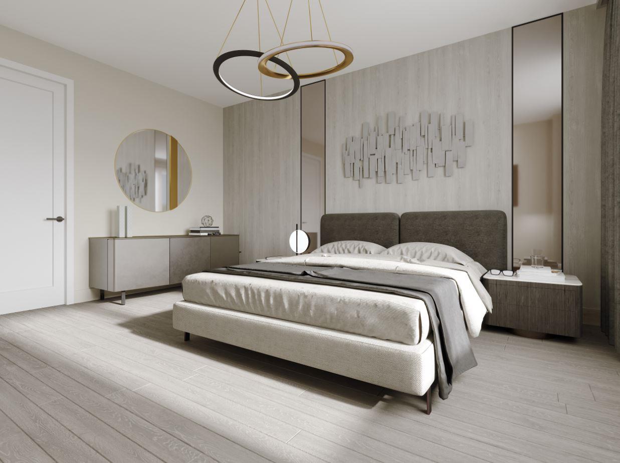 Rendering of Lookout On The Knoll Towns The Reserve Collection interior master bedroom