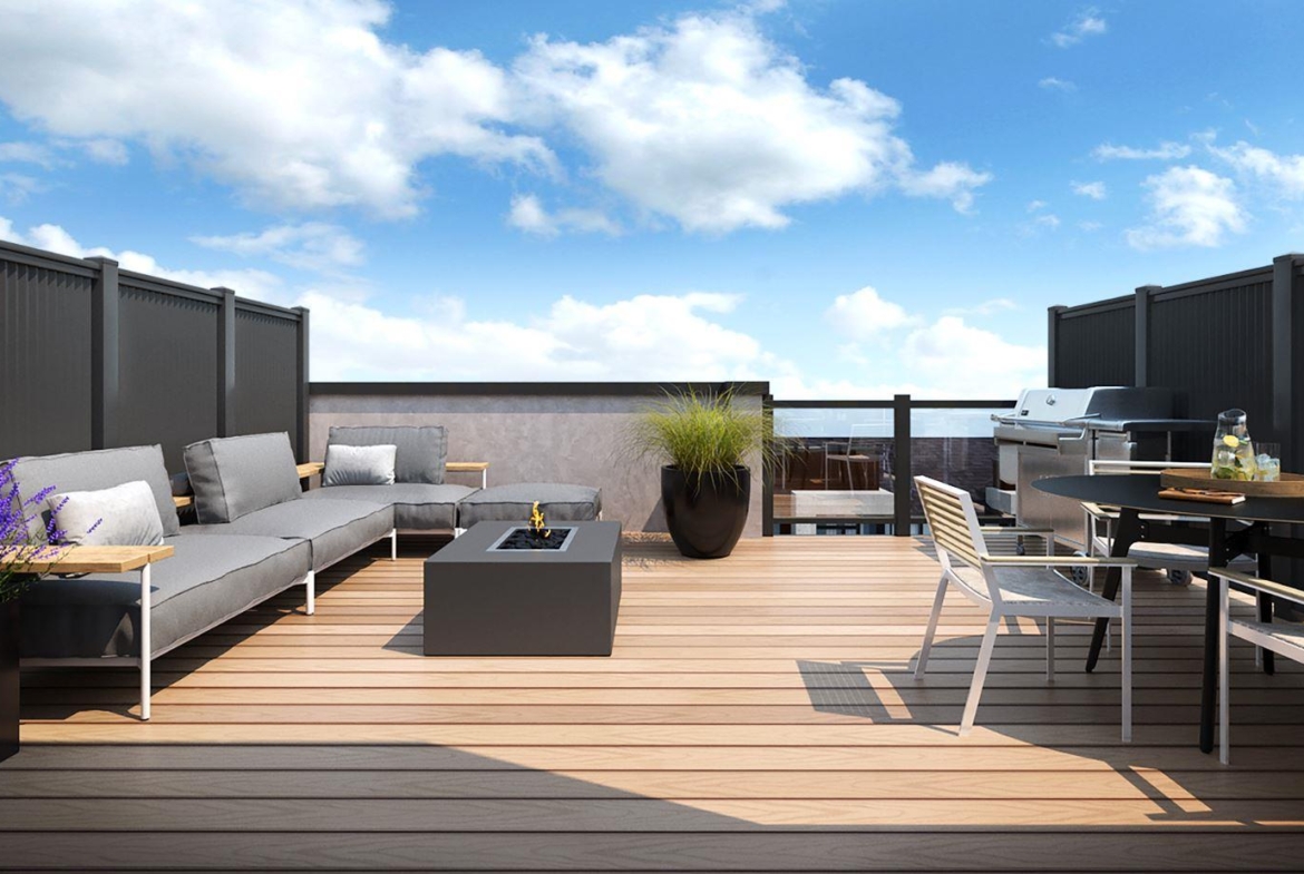 Rendering of Lookout On The Knoll Towns The Reserve Collection rooftop terrace