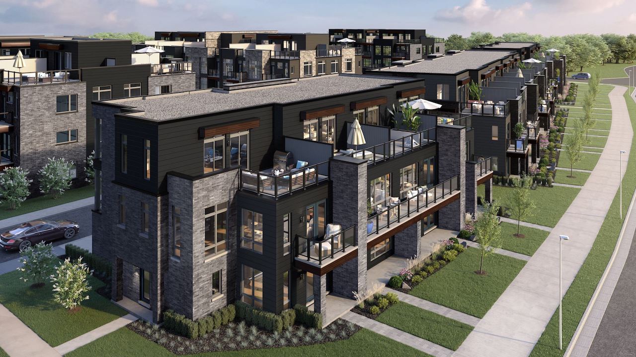 Rendering of Orillia Fresh Towns aerial