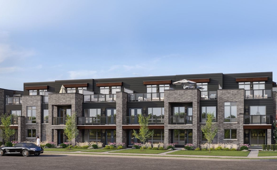 Rendering of Orillia Fresh Towns streetscape