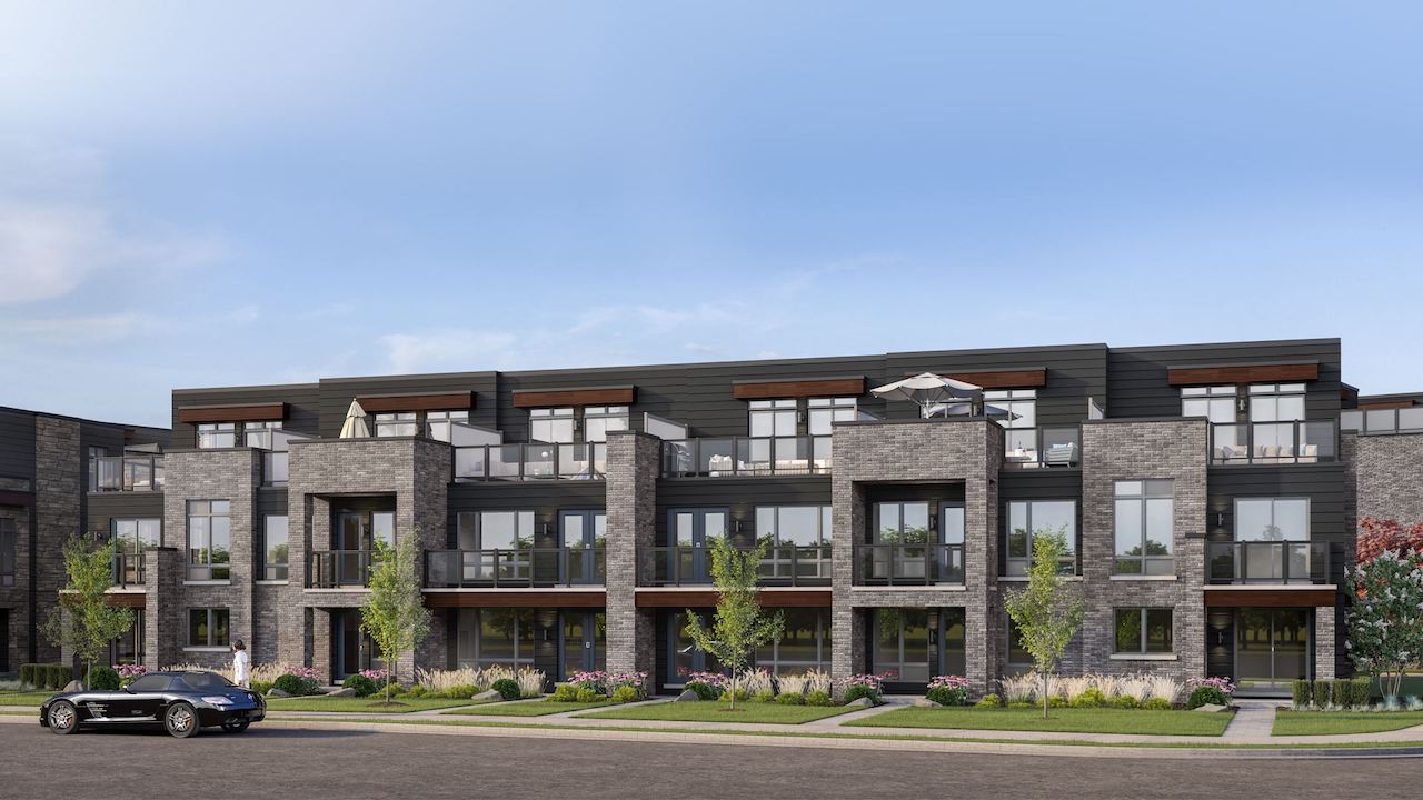 Rendering of Orillia Fresh Towns streetscape
