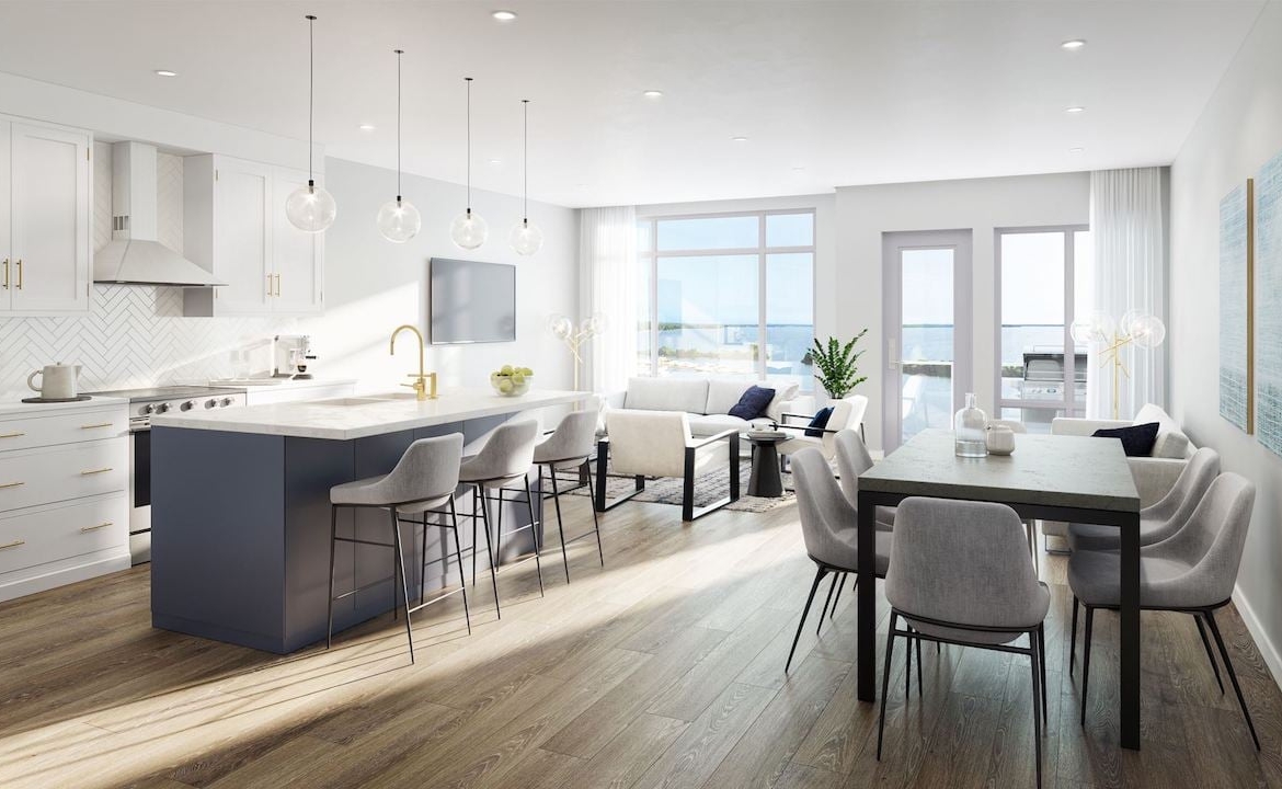 Rendering of Orillia Fresh Towns suite open-concept