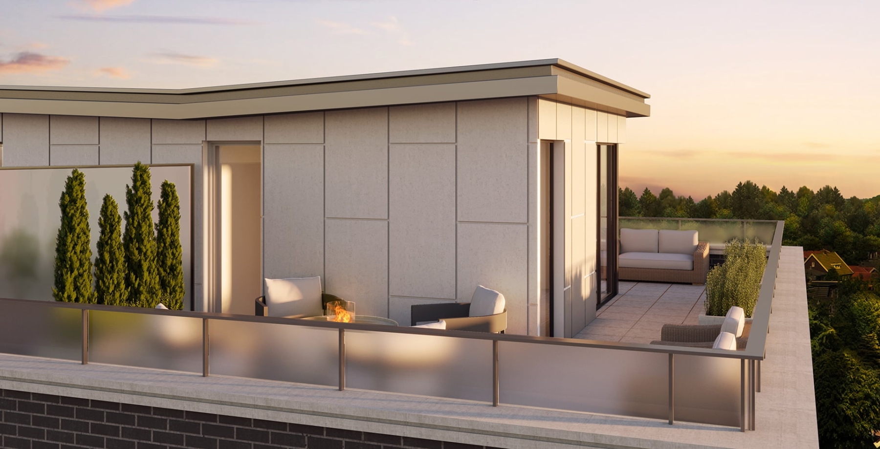 The Shores of Port Credit suite terrace